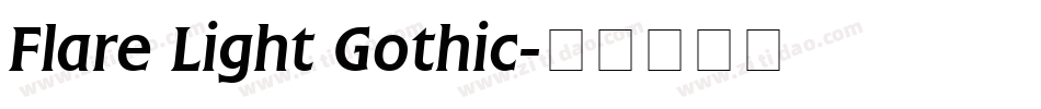 Flare Light Gothic字体转换